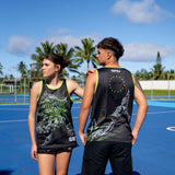 Whale Ray Green Unisex Singlet