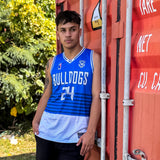 Bulldogs Stripe Basketball Singlet